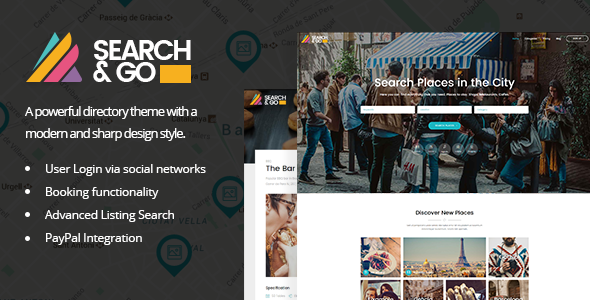 Search & Go - Directory WordPress Theme Logo