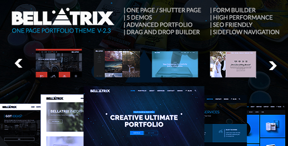 Bellatrix | WordPress Portfolio Theme - Shutter One Page Logo