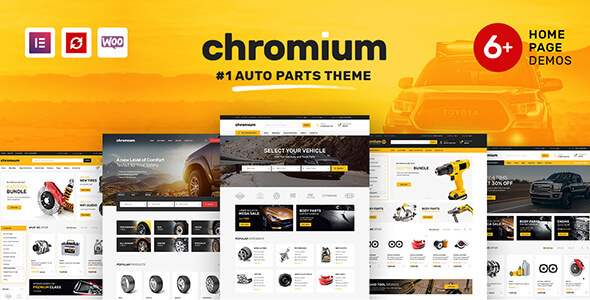 Chromium - Auto Parts Shop WordPress Elementor Theme Logo
