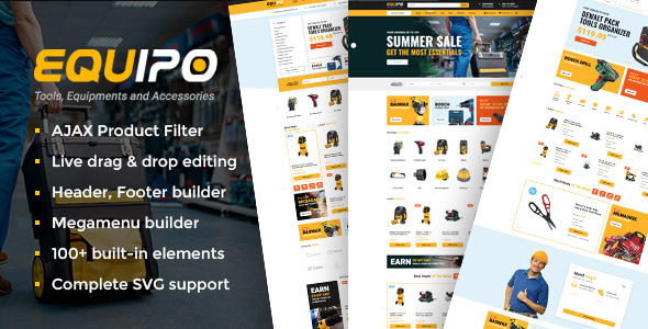 Equipo - Parts And Tools WordPress WooCommerce Theme Logo
